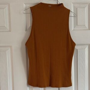 Anthropologie Ribbed Tan Tank Top